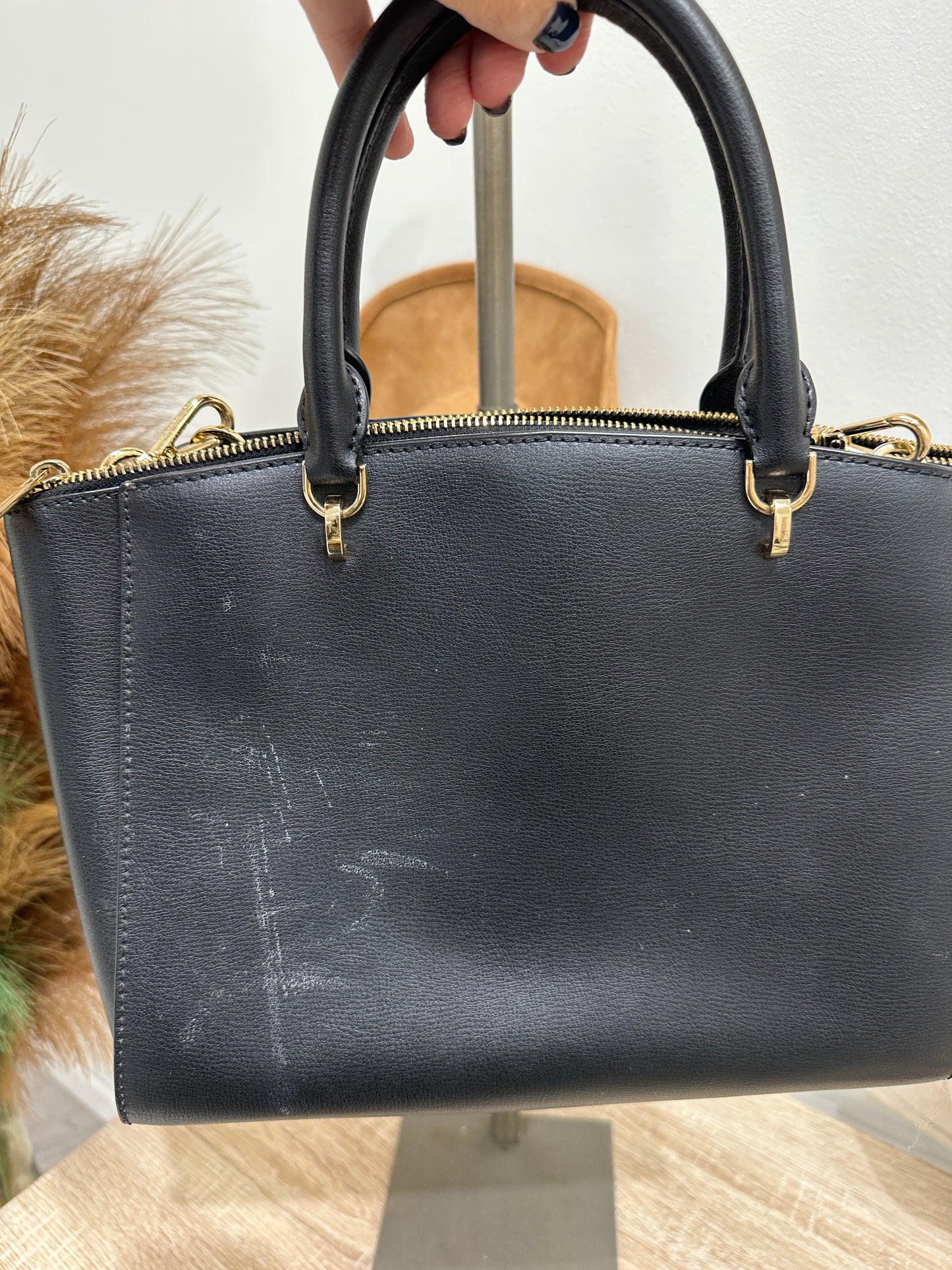 Pre Owned Designer Michael Kors Black Satchel