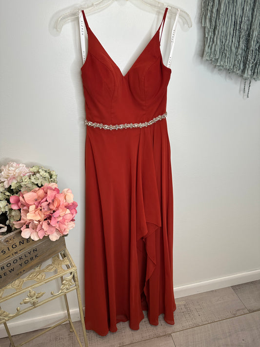 Pre Owned Azazie Rust Gown