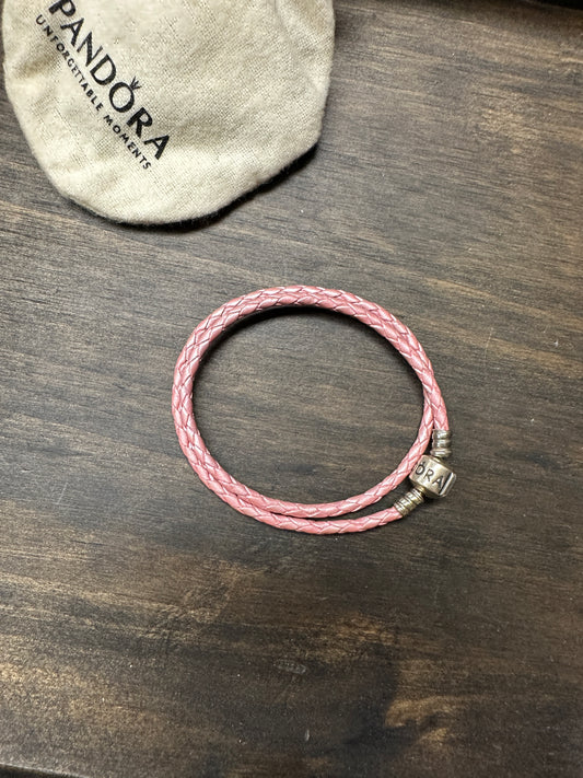 Pre Owned Designer Soft Pink Pandora Bracelet