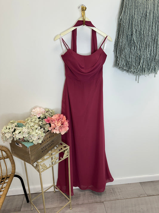 Pre Owned JJ's House Burgundy Dress
