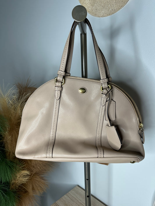 Pre Owned Coach Peyton Cora Dome Satchel