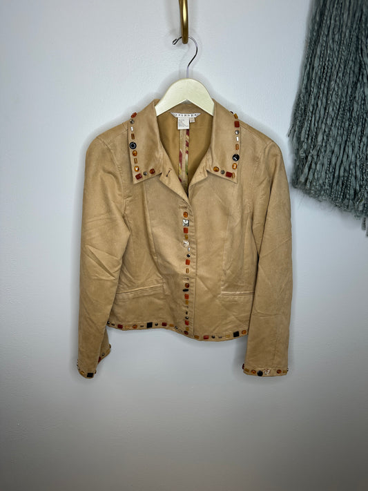 Pre Owned Spanner Suede Lightweight Coat