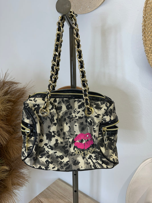 Pre Owned Betsey Johnson Tiger Chain Bag