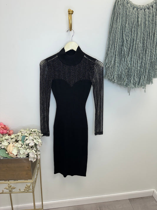Pre Owned Almost Famous Black Sweater Dress