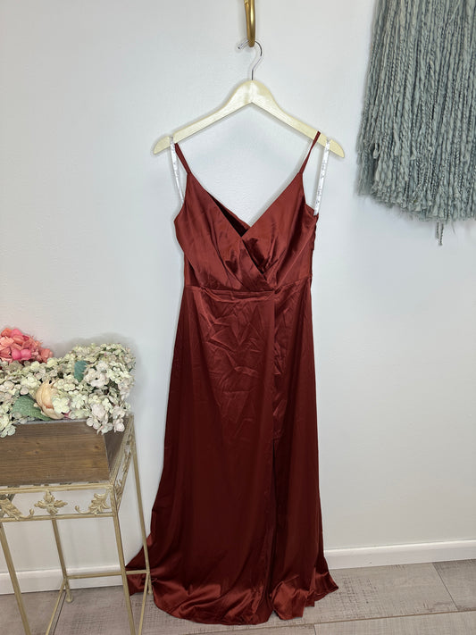 Pre Owned Rust Celebrate Dress Size 6