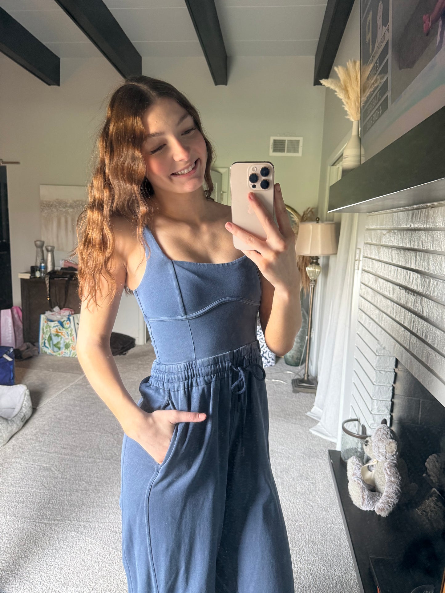 Pre Owned Free People Movement Inbound Onesie Size XS