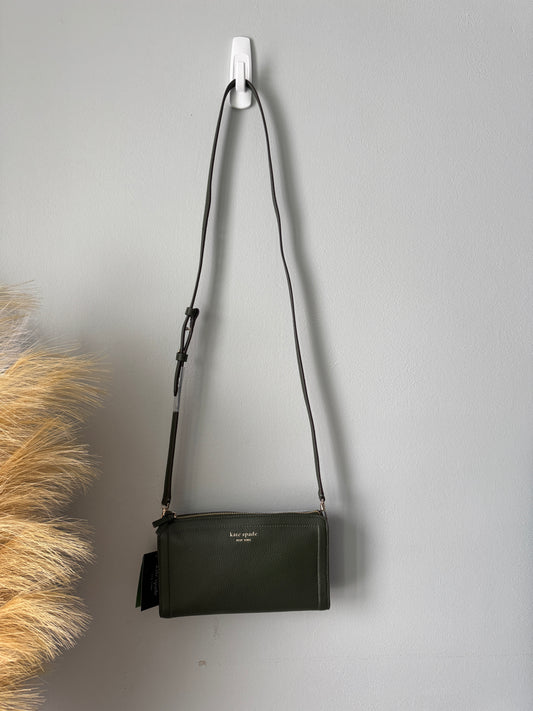 Pre Owned NWT Kate Spade Cross Body Army Green