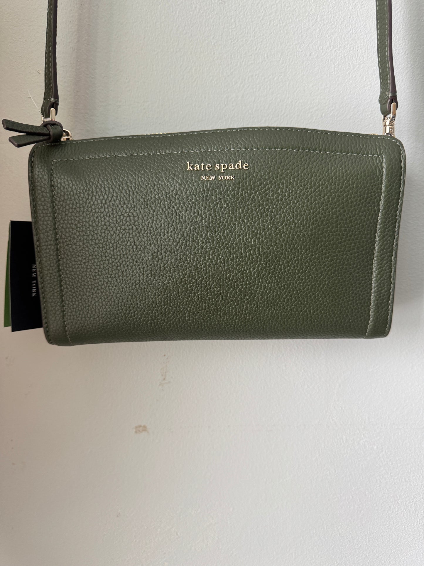 Pre Owned NWT Kate Spade Cross Body Army Green