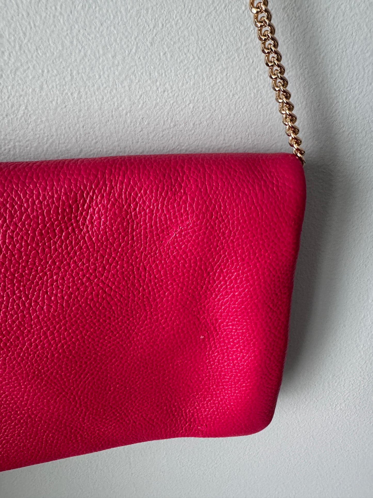 Pre Owned Michael Kors Hot Pink Clutch