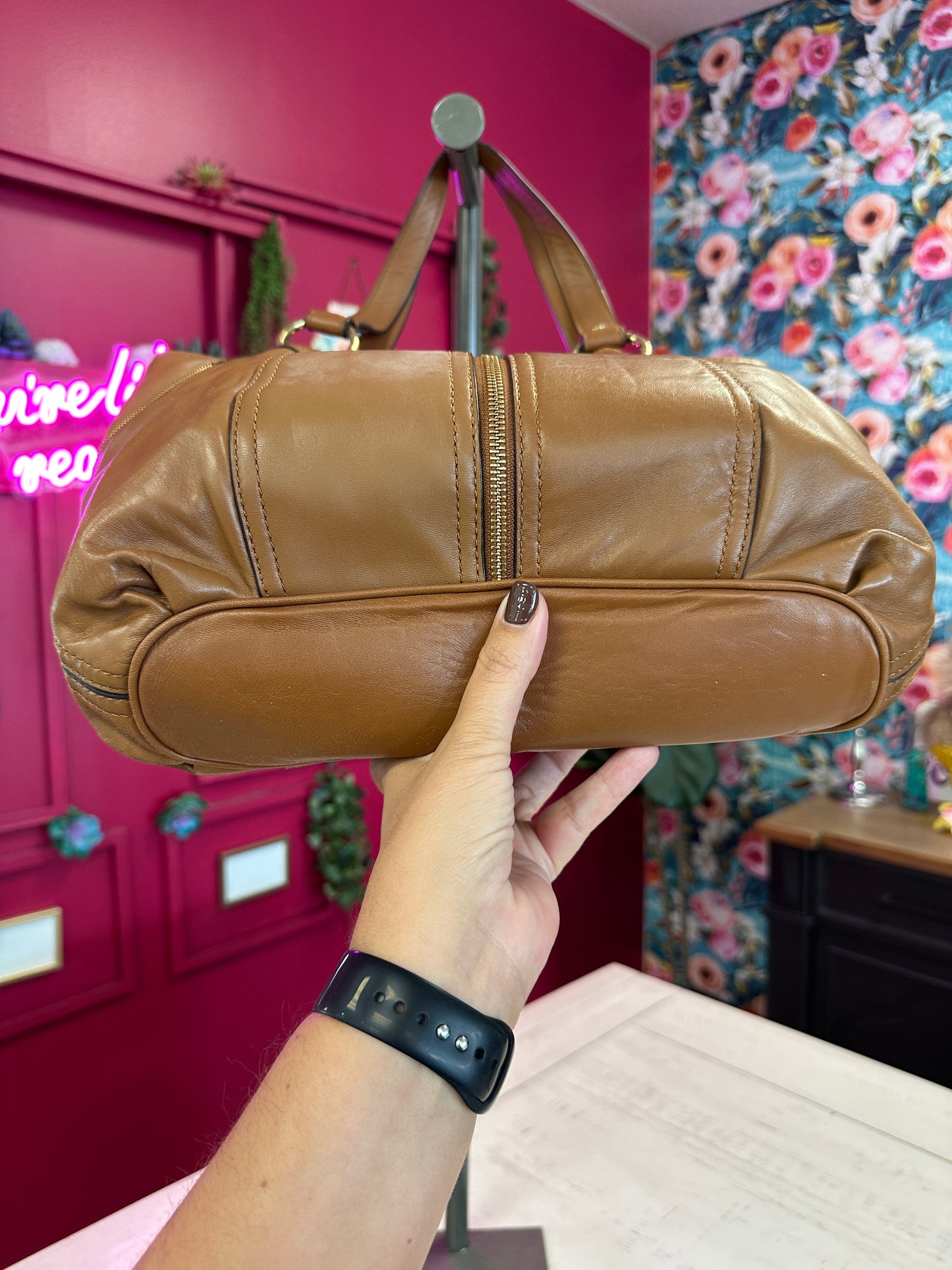 Pre Owned Michael Kors Leather Tote