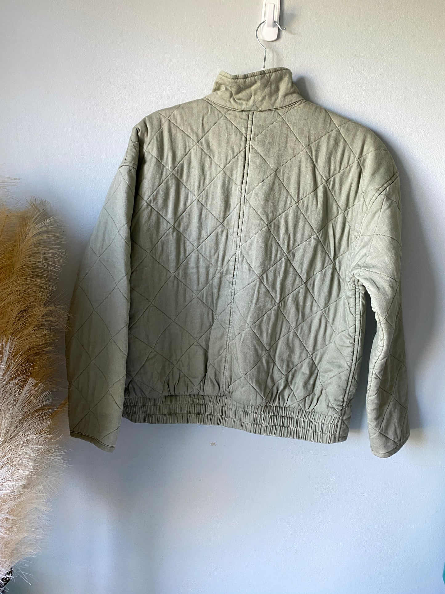 Gap Army Green Quilted Jacket Size S
