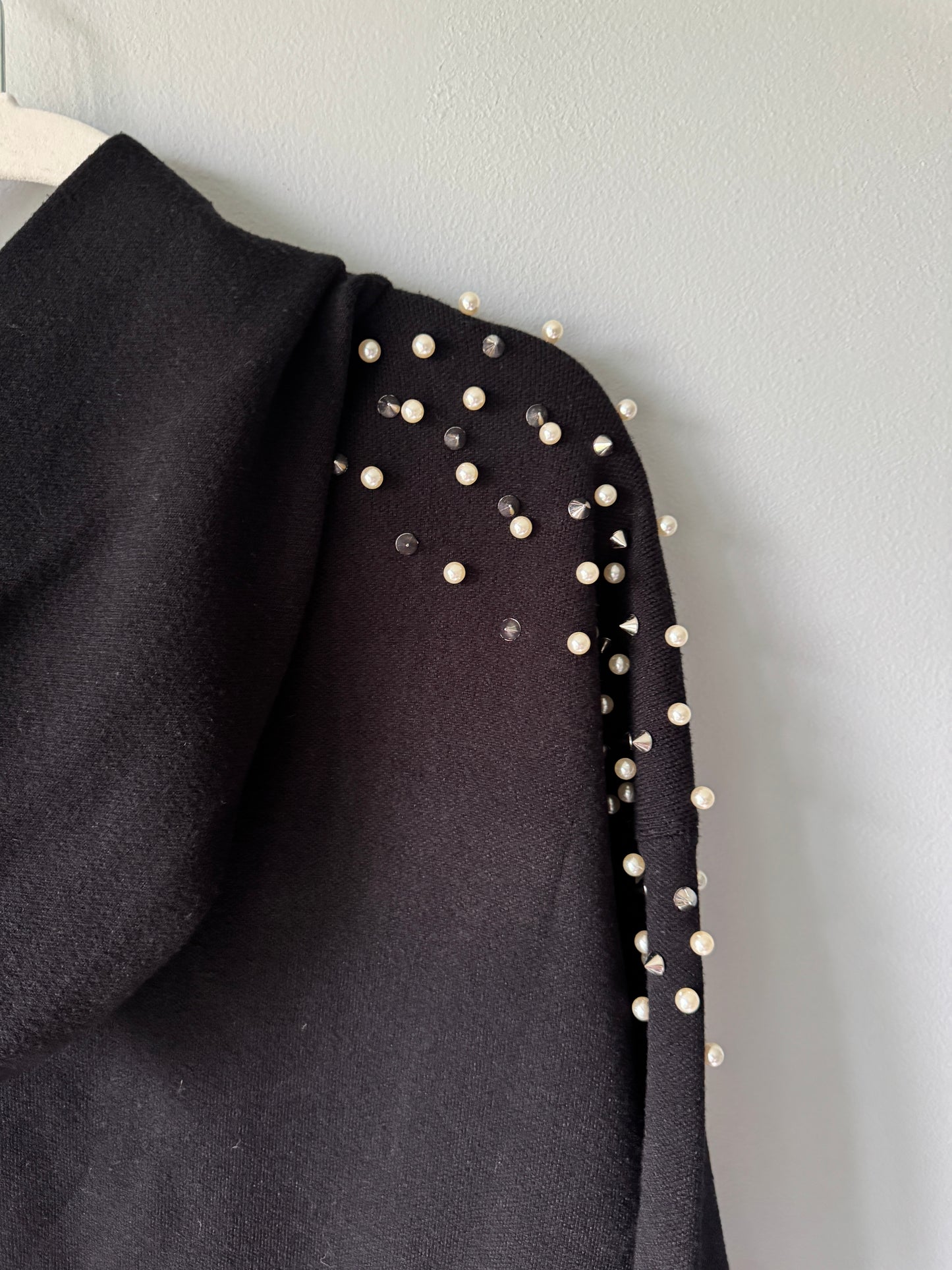 Zara Hooded Pearl Sweater Size Small