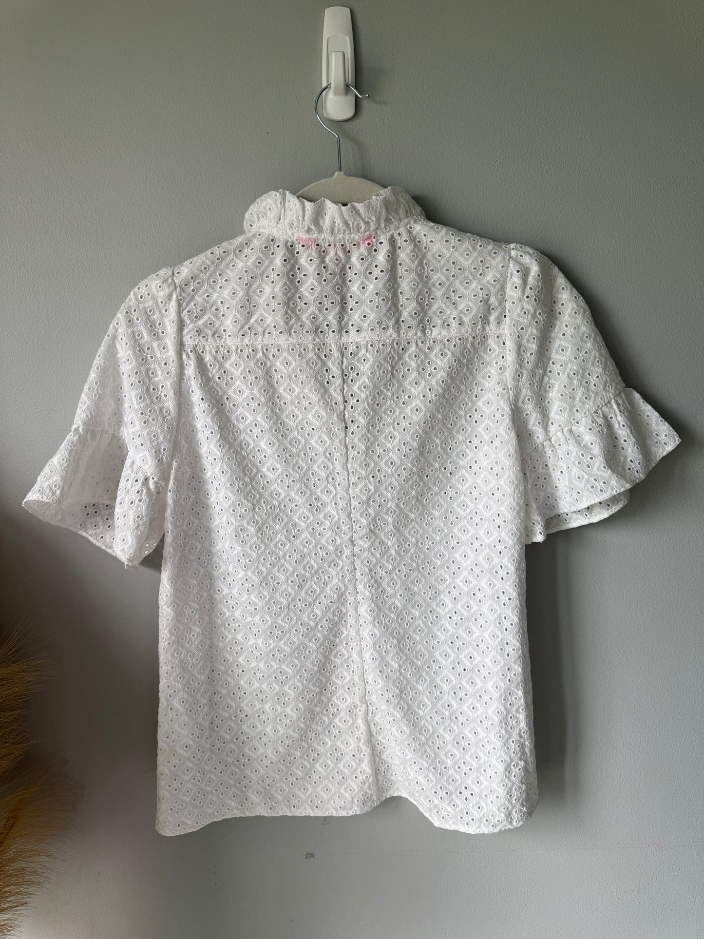 Lily Pulitzer White Eyelet Top Size 0