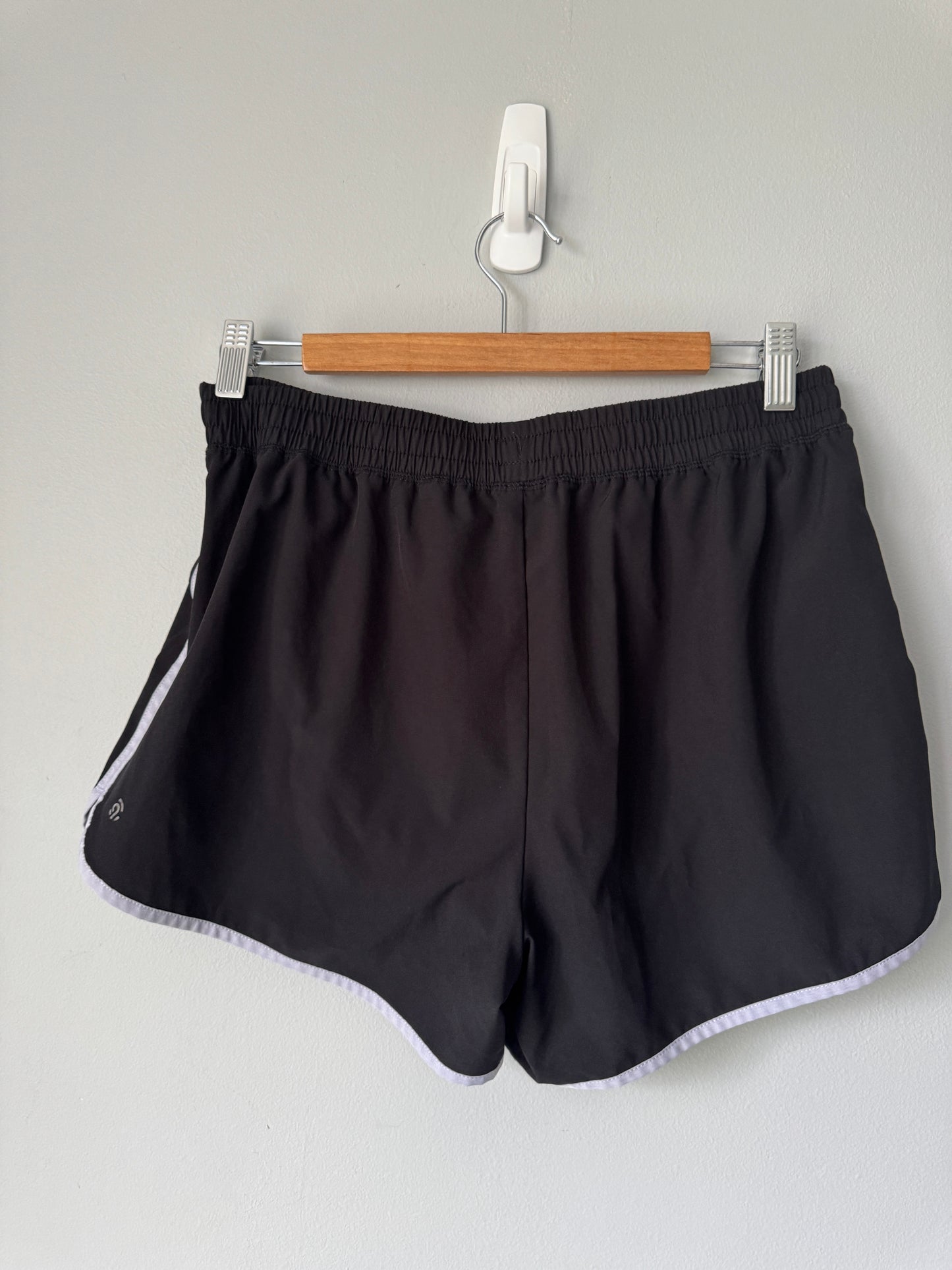 Champion Shorts Black with Purple Stripe Size Medium