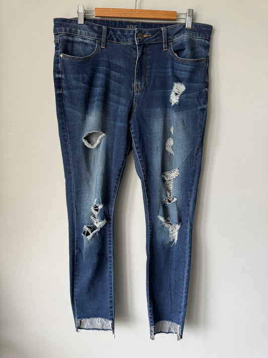 Distressed A.N.A. Jeggings Size 32/14
