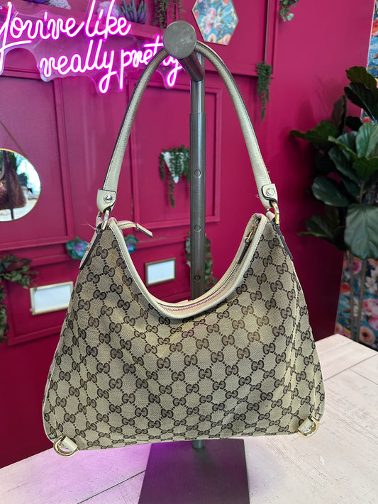 Pre Owned Gucci GG Canvas Abbey