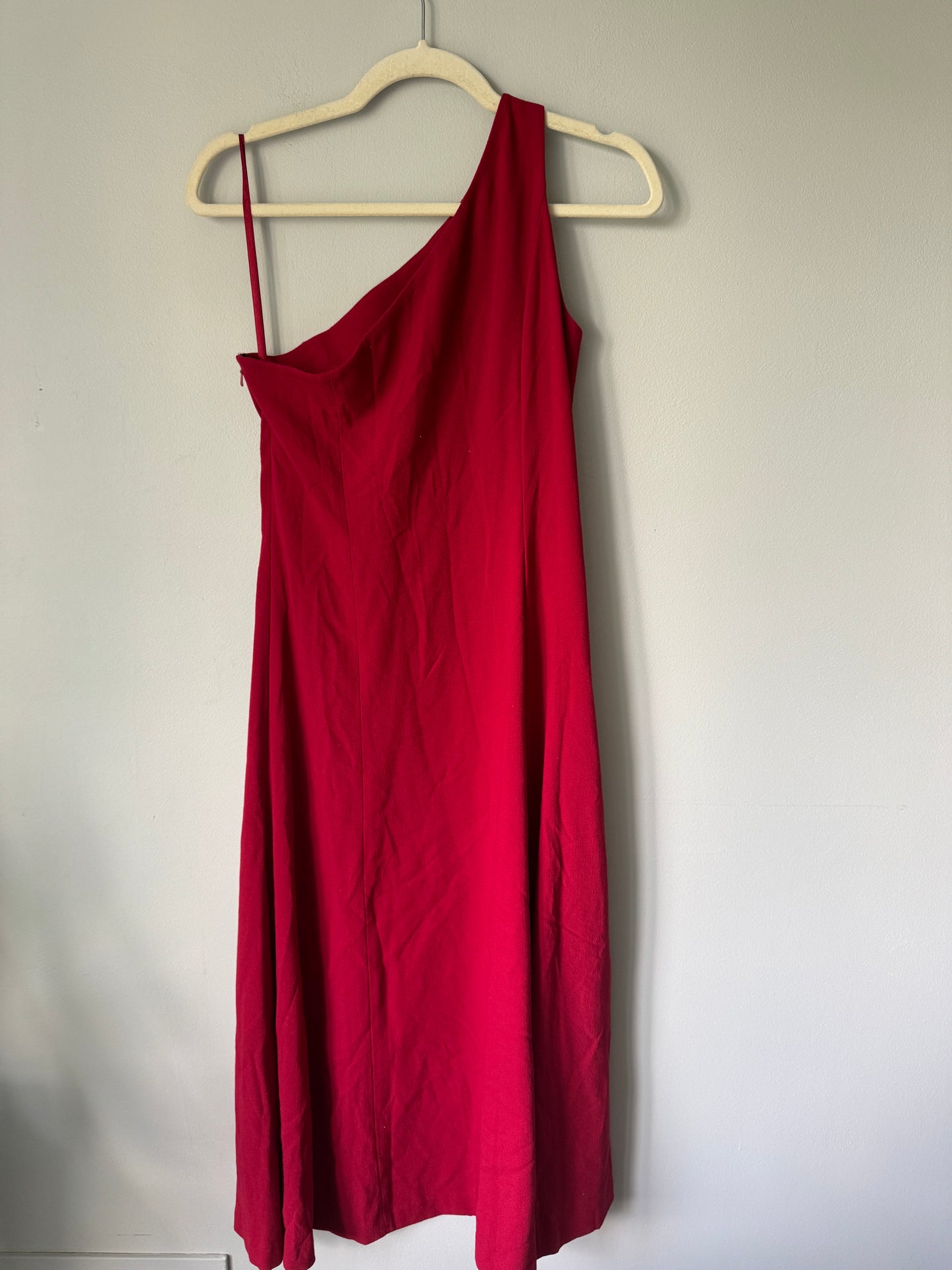 Together One Shoulder Red Dress Size 8P