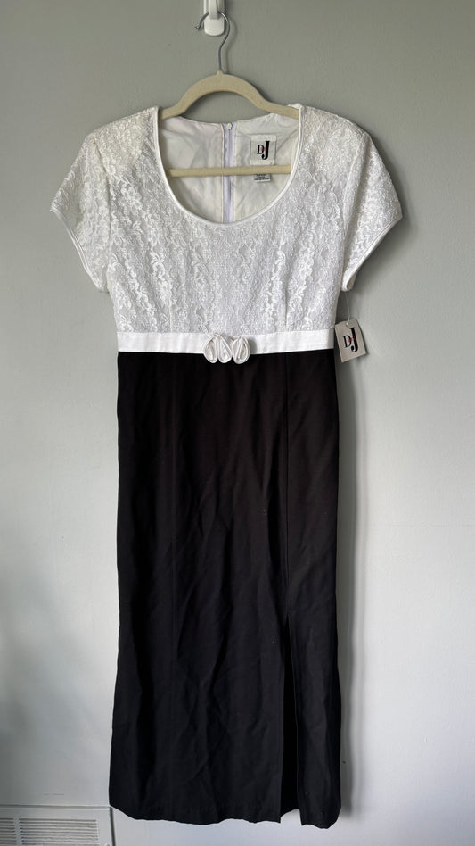 DJ Int'l Black and White Dress Size 11/12