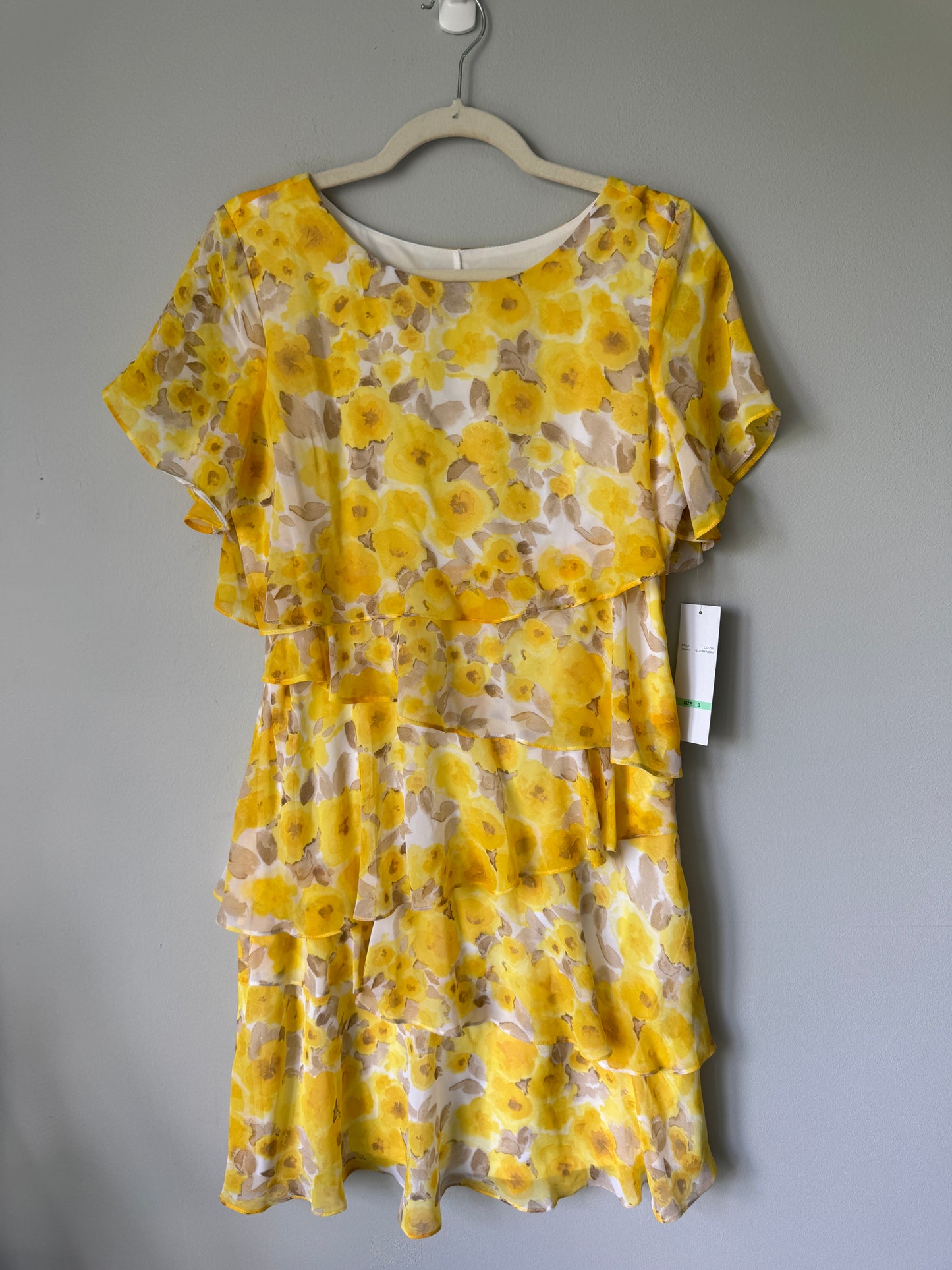 R+K Yellow Dress Size 8