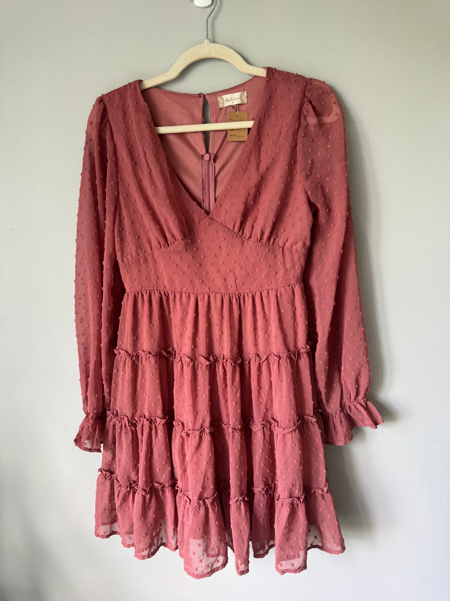 Altar'd State Dusty Rose Dress Size Medium