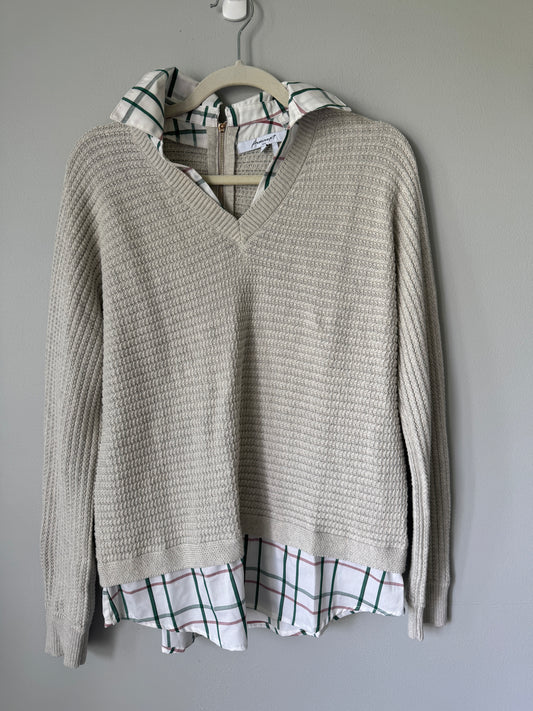 Foxcroft Twofer Sweater  Size Small