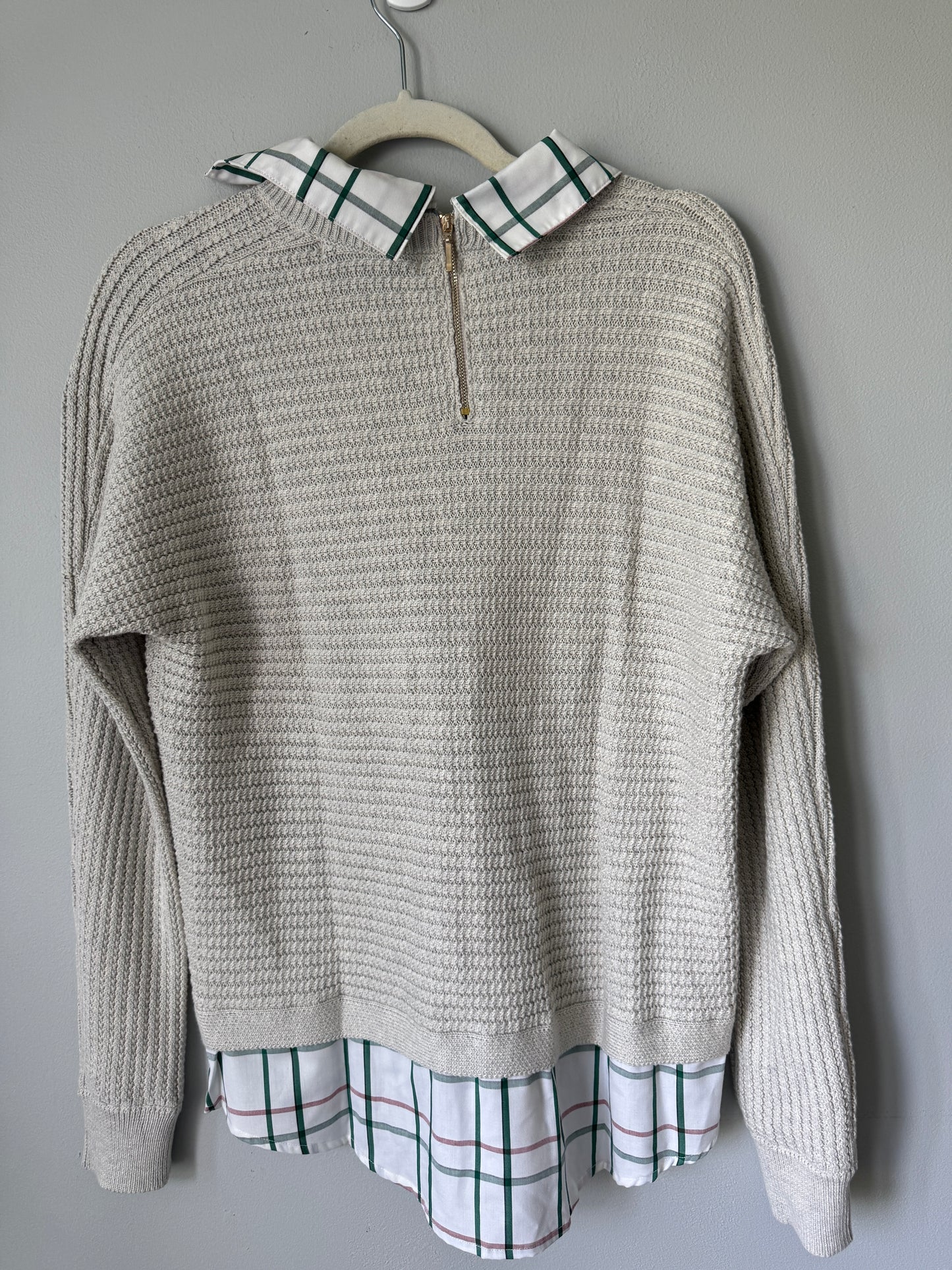 Foxcroft Twofer Sweater  Size Small