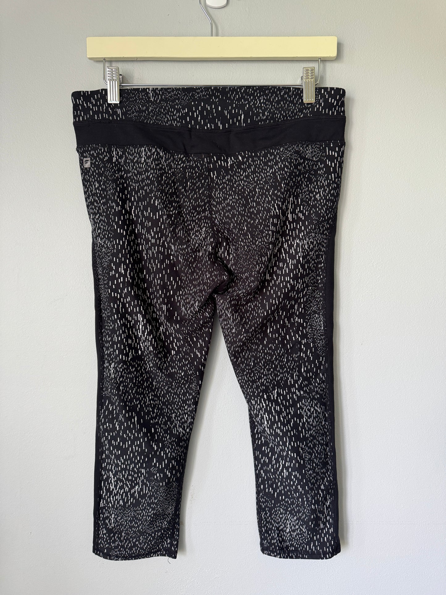 Fabletics Black and White Athletic Pants Size M