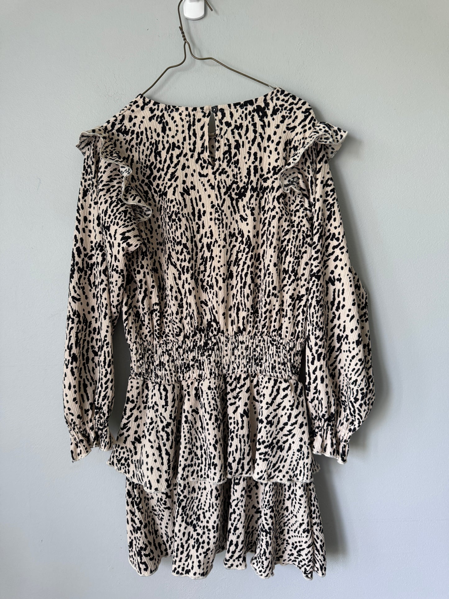 Zara Girls Cream Printed Dress Size 9