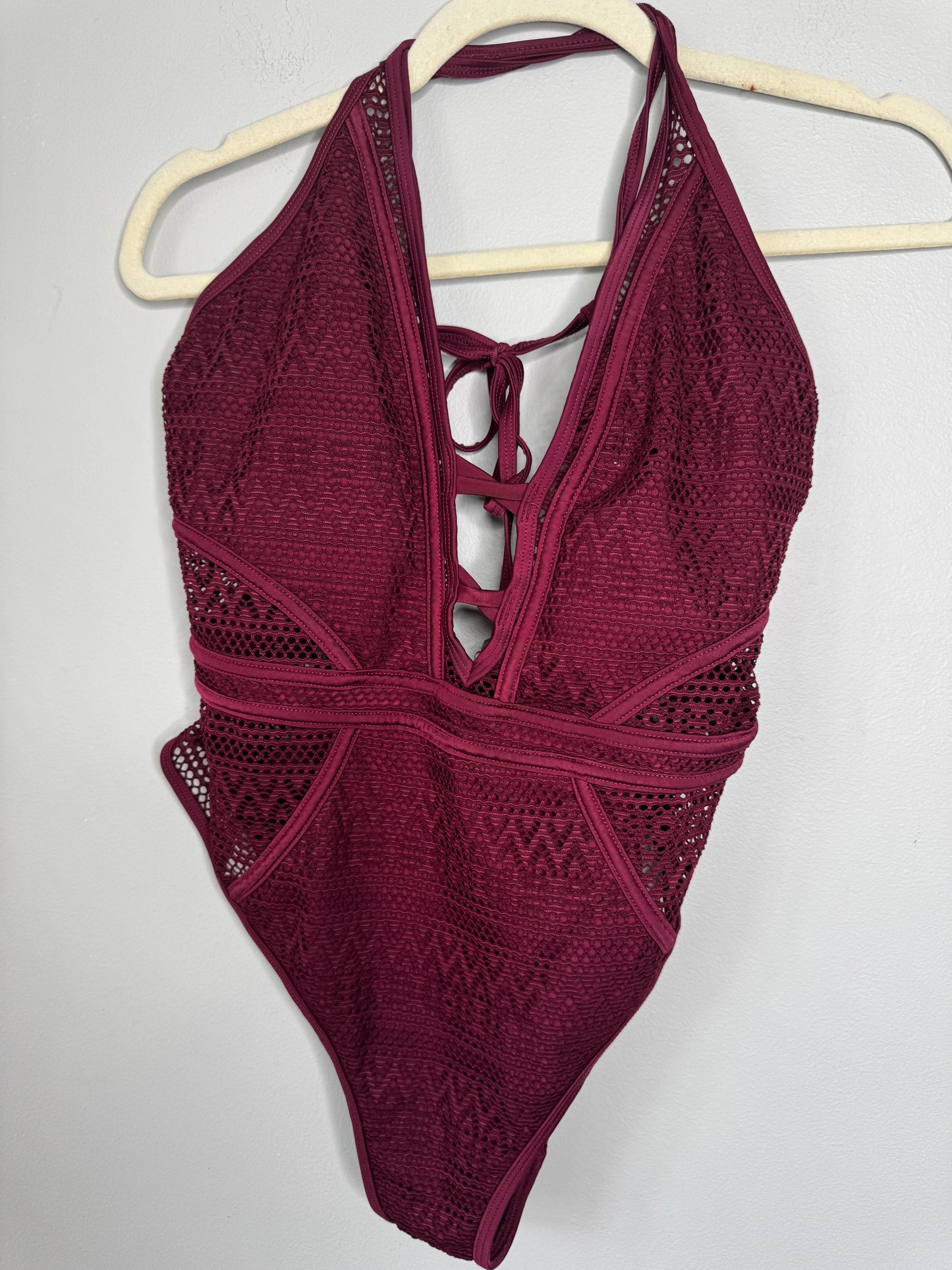 Burgundy Swim One Piece
