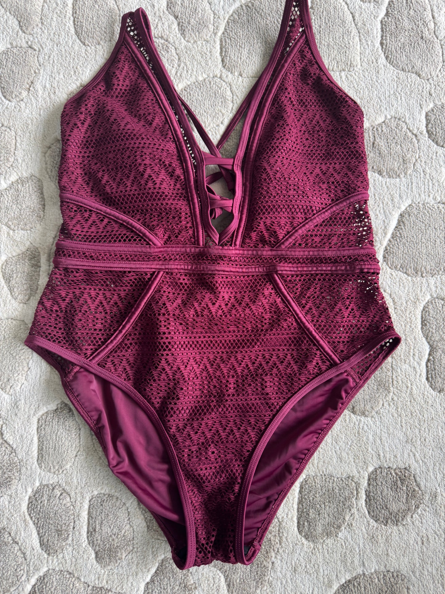 Burgundy Swim One Piece