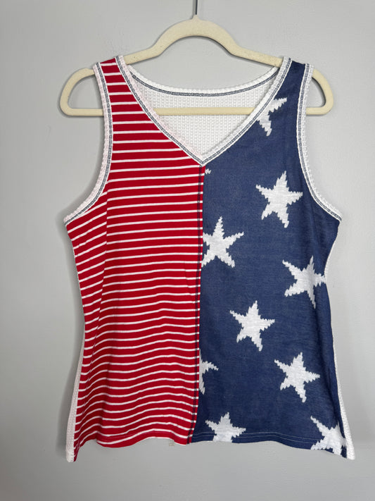 Patriot Red, White, and Blue Tank Top