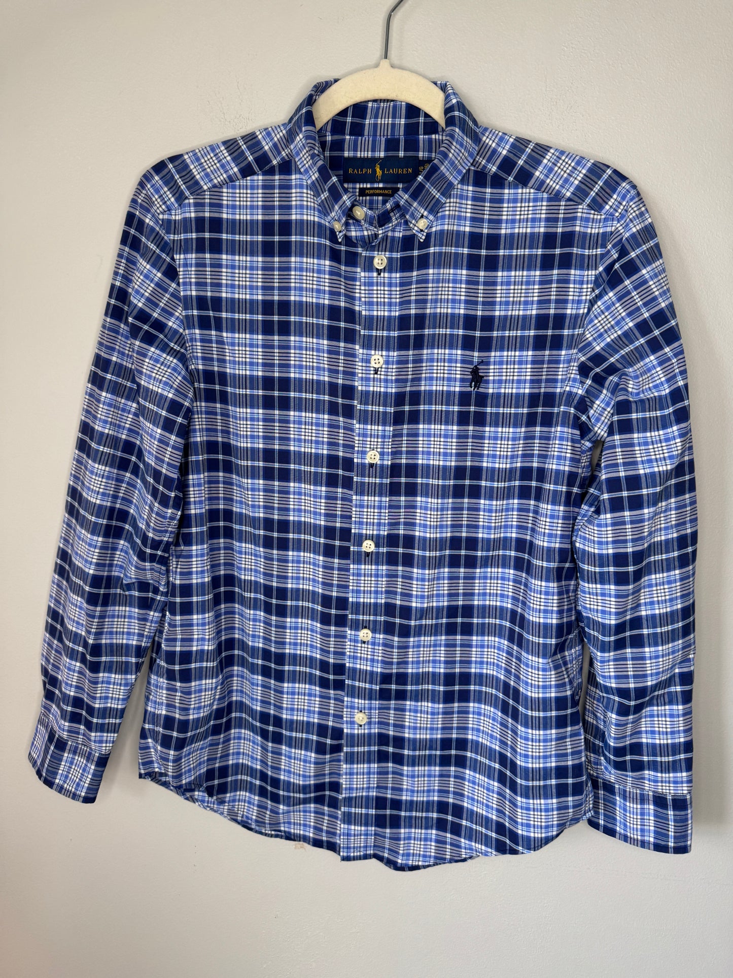 Ralph Lauren Long Sleeve Plaid Shirt Boys Size L