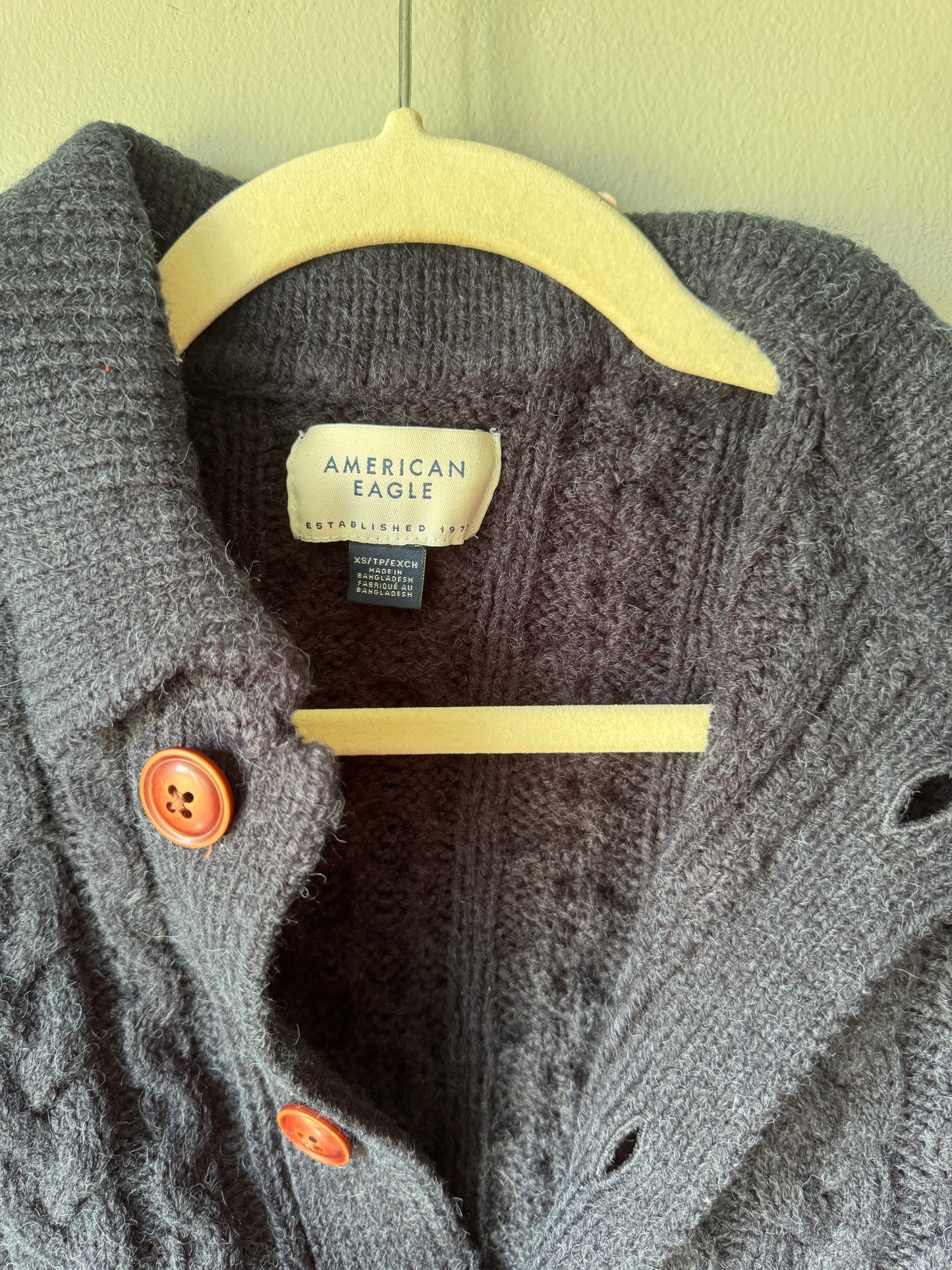 Men's AEO Navy Sweater Size XS
