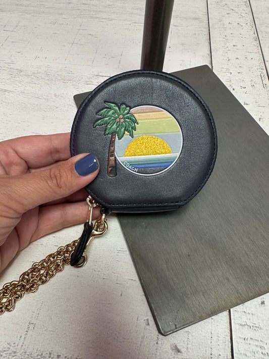 Pre Owned Coach Palm Tree Sunset Coin Purse
