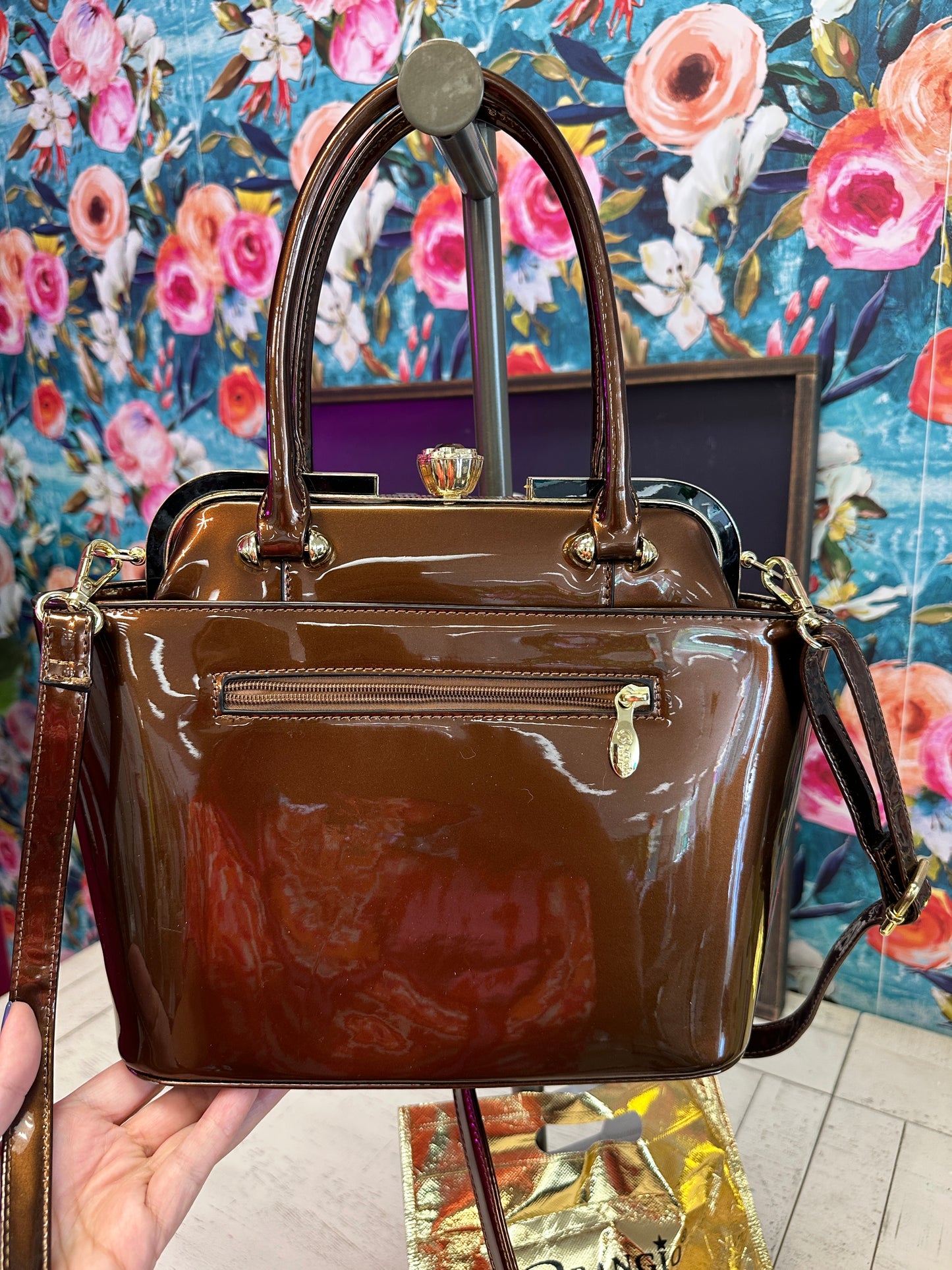 Pre Owned Brangio Luxe Patent Handbag