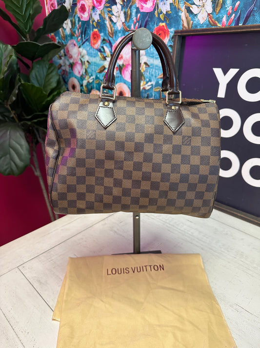 Pre Owned Damier Ebene Speedy 30