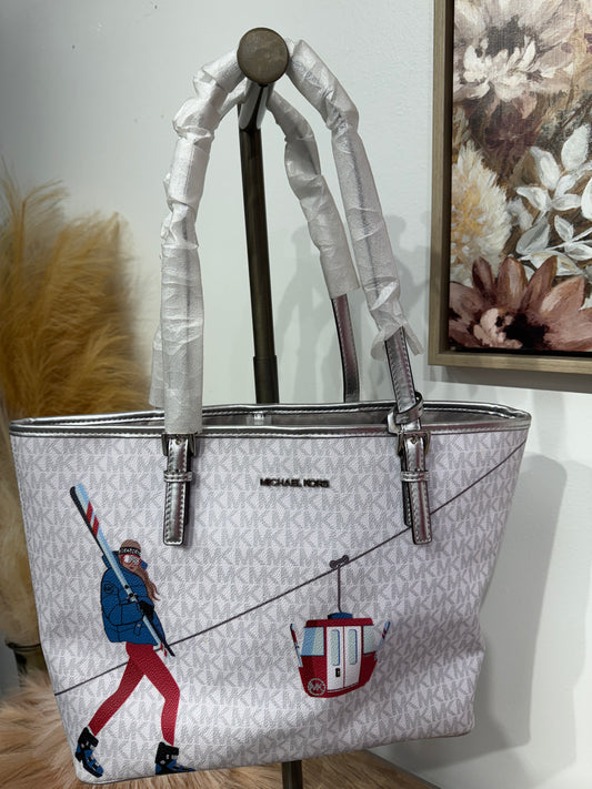 Pre Owned New with Tags Michael Kors Ski Bag and Wristlet Set Sold Separately