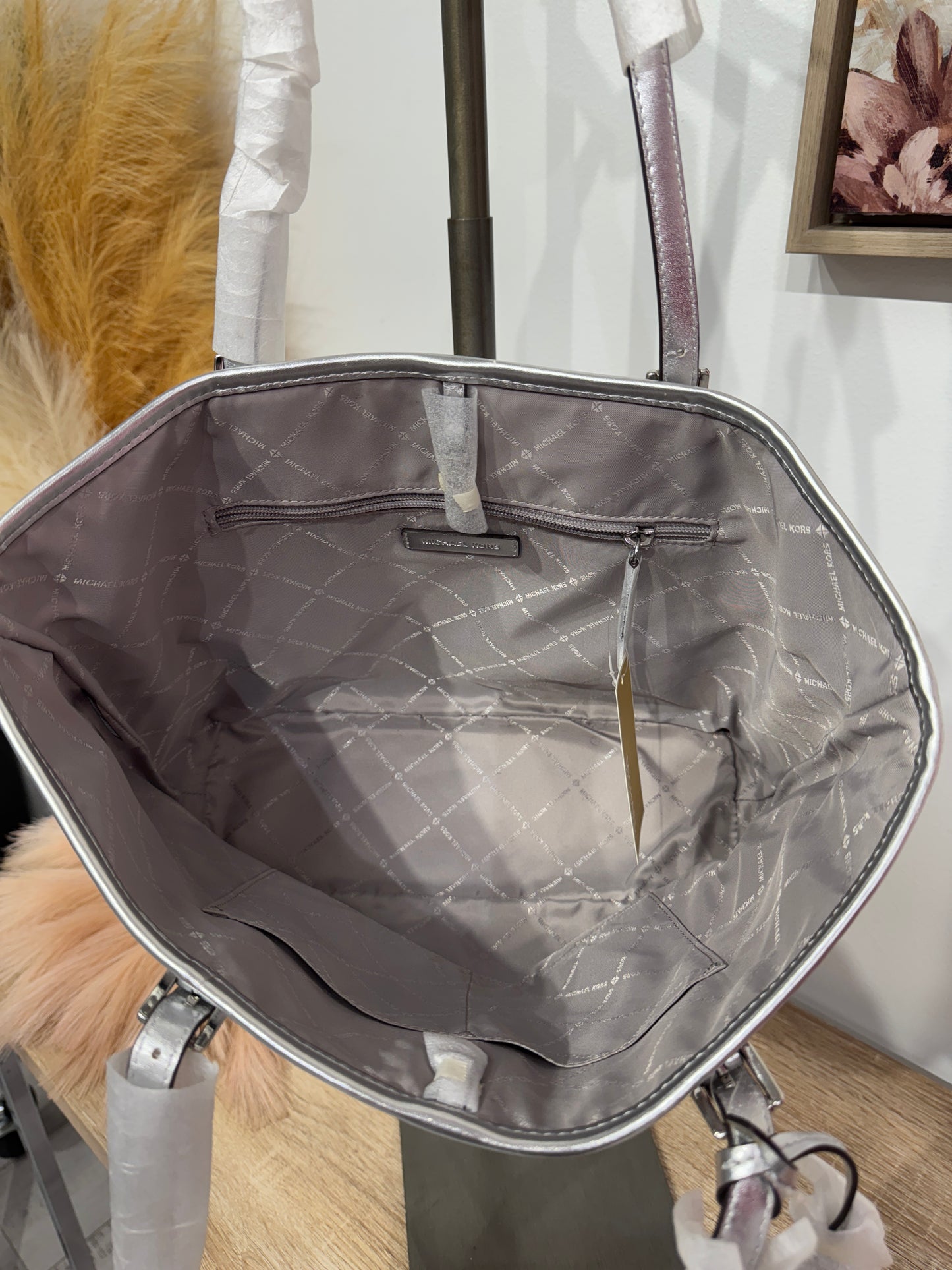 Pre Owned New with Tags Michael Kors Ski Bag and Wristlet Set Sold Separately