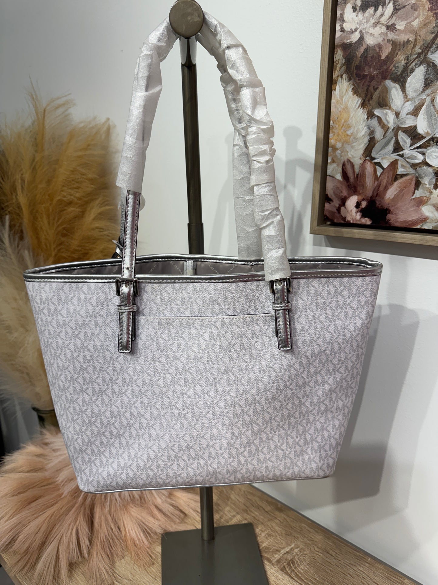 Pre Owned New with Tags Michael Kors Ski Bag and Wristlet Set Sold Separately