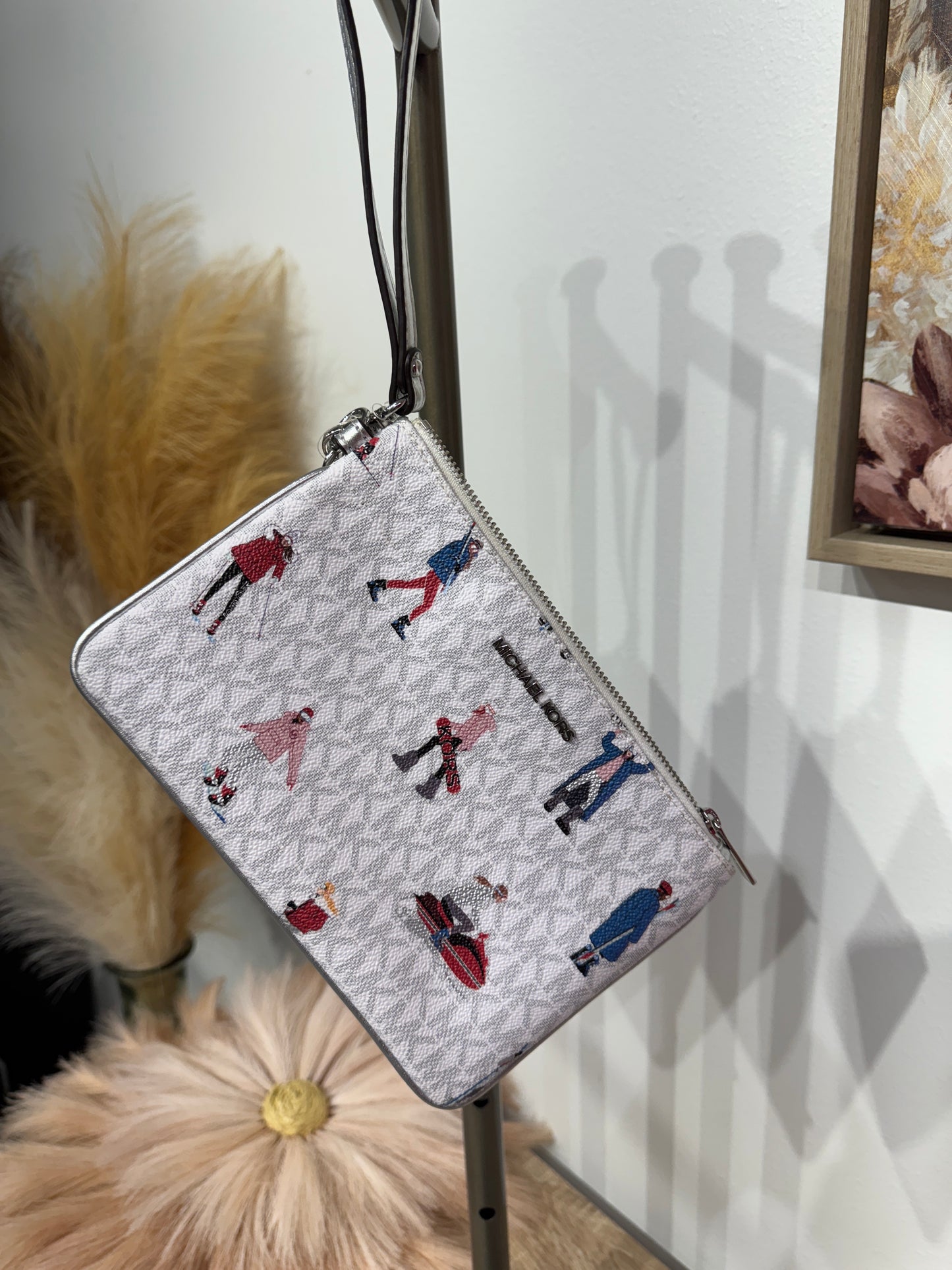 Pre Owned New with Tags Michael Kors Ski Bag and Wristlet Set Sold Separately