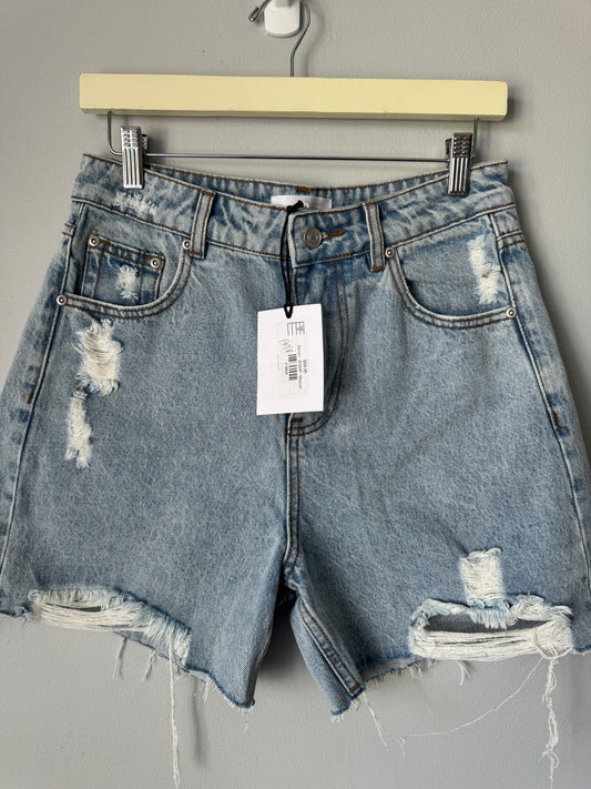 Grey Lab Distressed Denim Shorts NWT Size Medium
