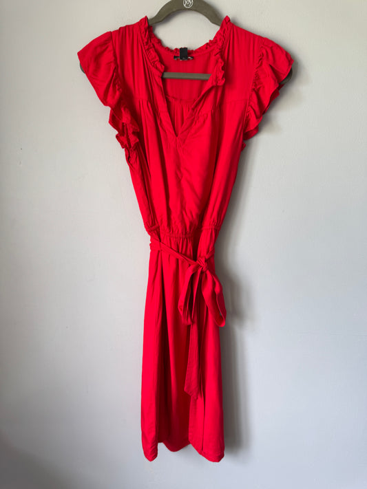 Ann Taylor Red Dress Size Medium
