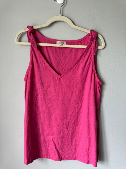 Loft Sleeveless Tank with Bows - Size Small