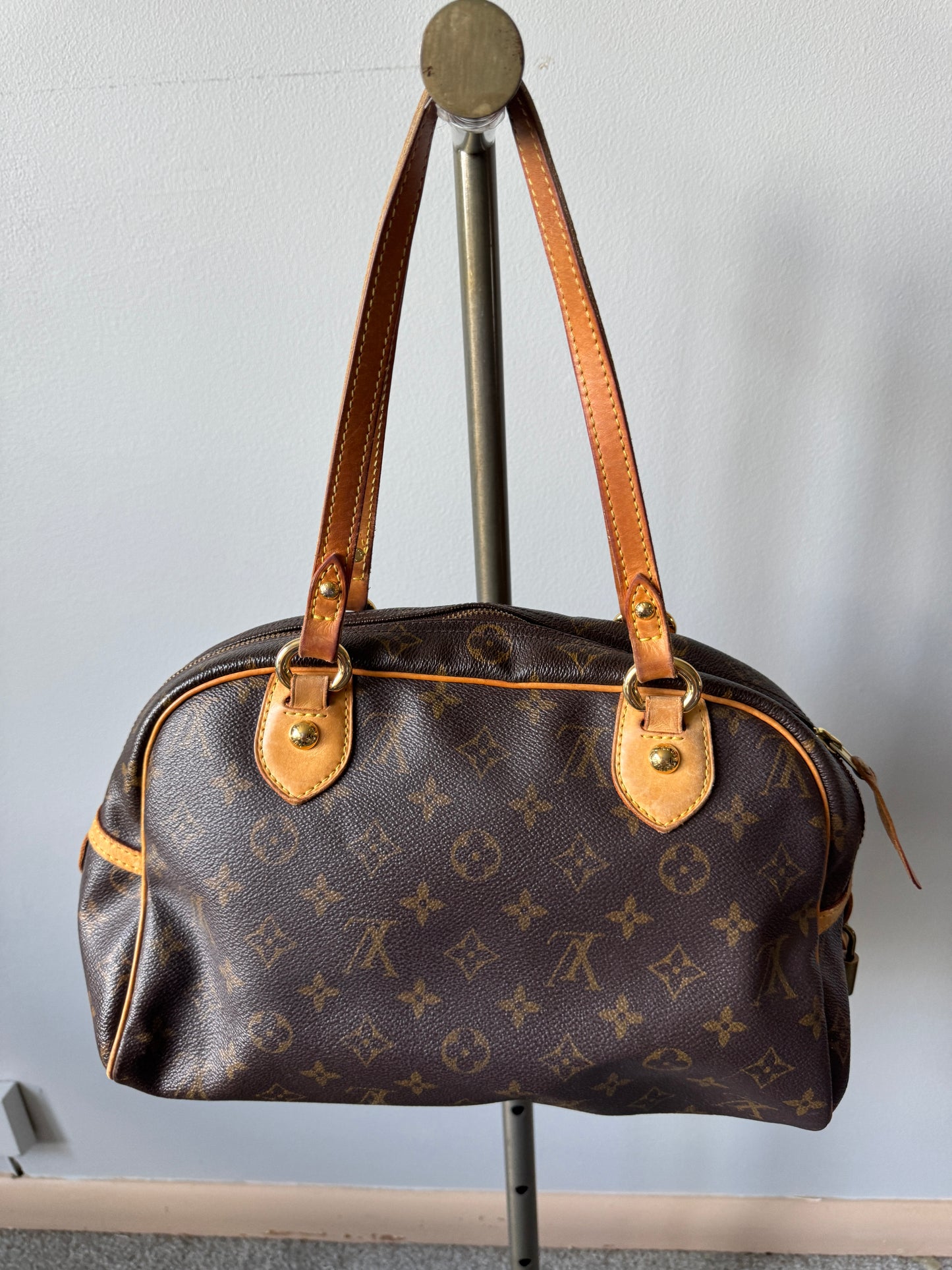 Louis Vuitton Montorgueil PM Classic Brown Pre Owned Authentic