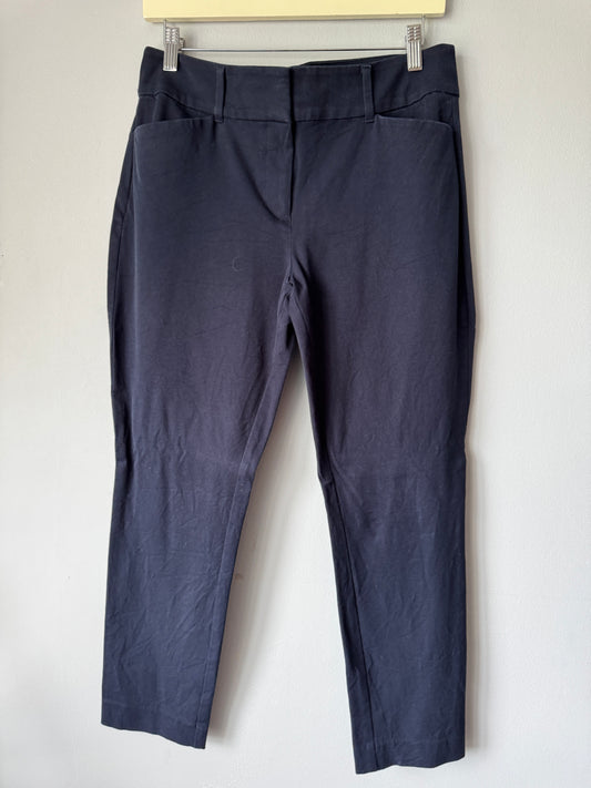LOFT Curvy Navy Skinny Pants Size 6