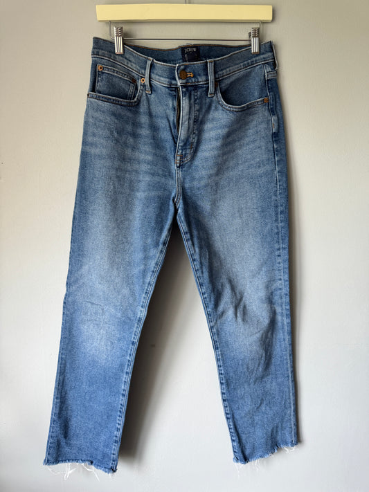 JCrew Essential Dark Blue Straight Jeans Size 29