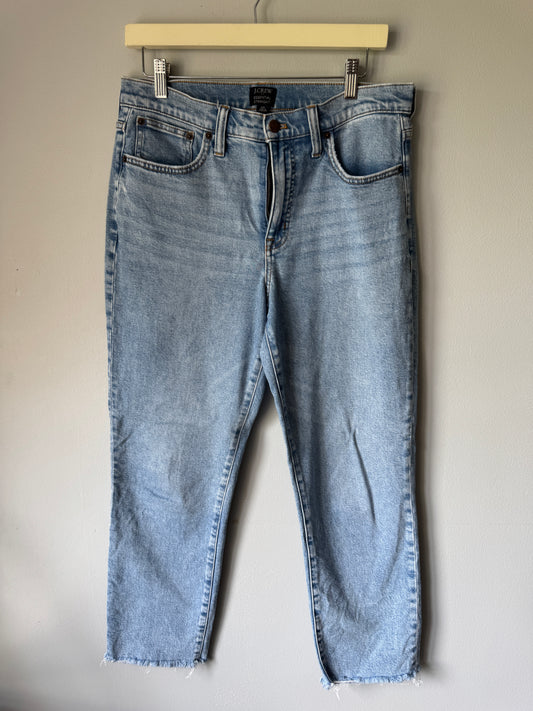 JCrew Essential Light Blue Straight Jeans Size 29