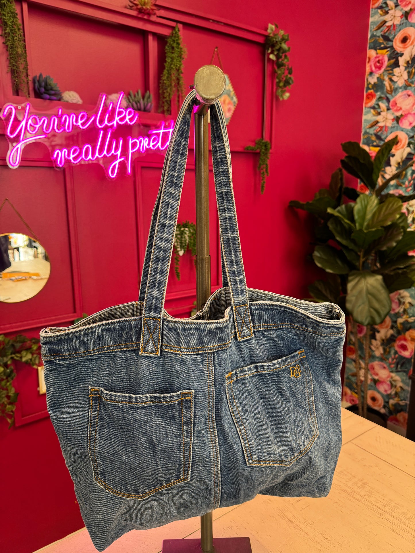 Pre Owned Diane Gilman DG2 Denim Bag