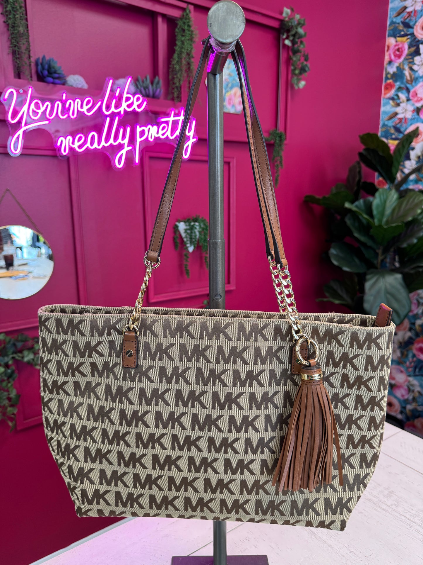 Pre Owned Signature Michael Kors Bag