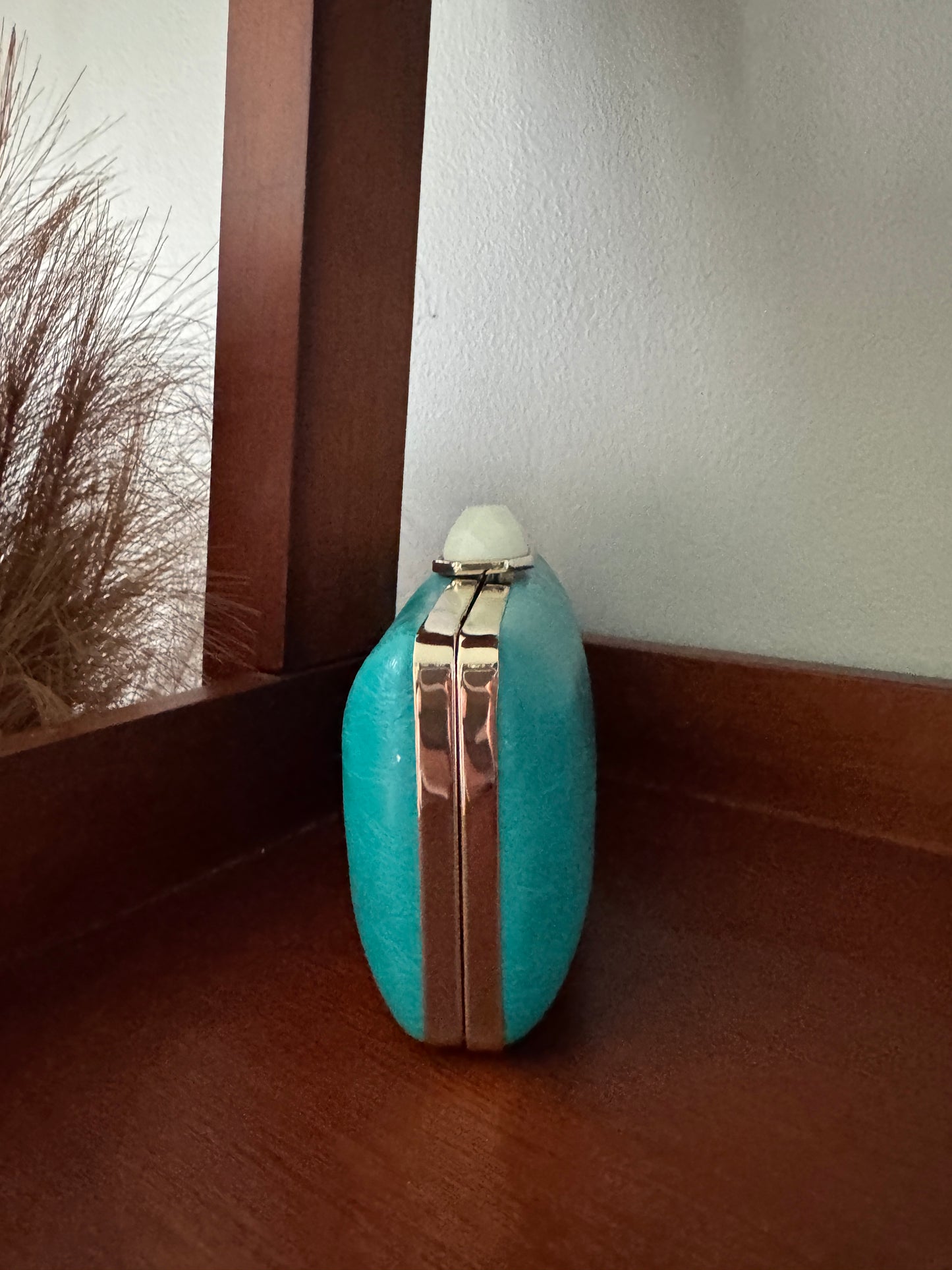 Pre Owned Banana Republic Teal Clutch